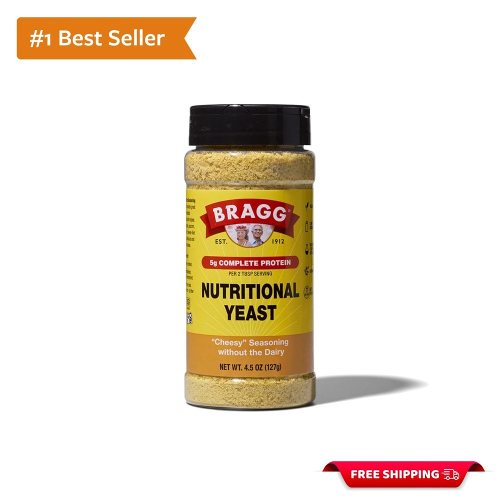 Delicious Nutritional Yeast Seasoning 4.5 oz – Sugar & Salt-Free Gourmet Twist