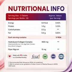 Nutrabud Multi Collagen Complex 90 Tabs | All 5 Collagen Types | Unflav