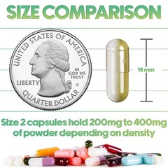 Xprs Nutra Size 2 Empty Capsules – 1000 Clear Empty Vegan Capsules – Vegetarian