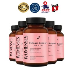 5 Pack W.OMENSES Collagen Capsules 60 Count Vegan