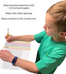 ADHD Tools for Kids, Architecture for Kids – Colorful 1/2 Squares Grid Graph …