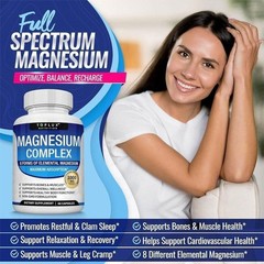 3 Toplux Nutritional Magnesium Complex 1000mg Support & Elemental Magnesium-