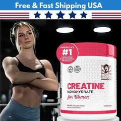 Creatine Monohydrate 5000mg Designed for Women 2g Collagen & 1g BCAA – 240g (30
