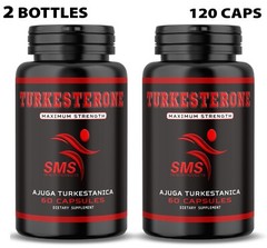 TURKESTERONE 1200mg Per Serving Ajuga Turkestanica Standardized to 10% 120 Caps