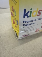 Liquid Calcium For Kids -Elderberry Flavored 30-0.5 Oz Pouches New Damaged Box