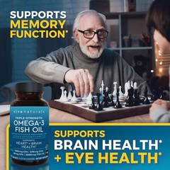 Viva Naturals Omega-3 Fish Oil Triple Strength 2500 Mg 60 Softgels