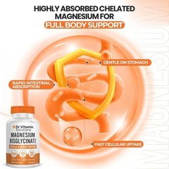 MAGNESIUM BISGLYCINATE CHELATE 400MG HIGH ABSORPTION CHELATED MAGNESIUM CAPSULES