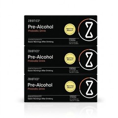 3x ZBiotics Pre-Alcohol Probiotic Drink, Feel Better After Drinking 36 PACK