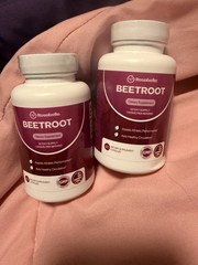 Rosabella Beetroot Dietary Supplement Capsules 60 GMP 1300mg 2-Pack