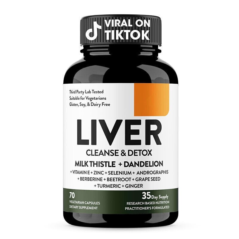 70 Capsules Support Natural Formula Liver Cleanse Detox for Liver Health