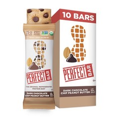 Protein Bars, Dark Chocolate Chip Peanut Butter, Gluten Free, Made with Organ…