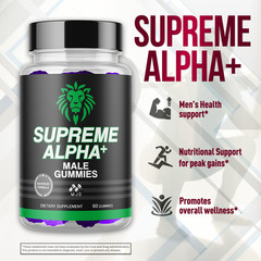 (1 Pack) Supreme Alpha ACV Gummys Vitamin Max Supplement Formula 60 Gummies