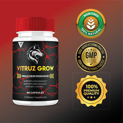 (2 Pack) Vitruz Grow Supplement, VitruzGrow Max Strength Capsules (120 Capsules)