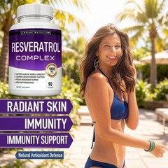 Resveratrol Complex 1800mg – Potent Natural Antioxidant, Non-GMO & Gluten-Free