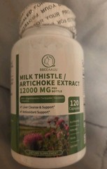 Bronson Milk Thistle – 1 Bottle – 120 Capsules/Bottle