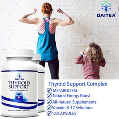 Thyroid Support Supplement with Iodine, Non-GMO, Vegetarian & Gluten Free