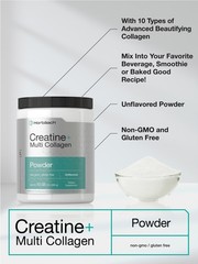 Creatine + Multi Collagen Powder | 10.05 oz | Unflavored | by Horbäach