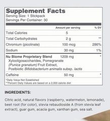 Pharmanex Nu Biome Digestive Support Powder, Watermelon Raspberry Lemon, 30