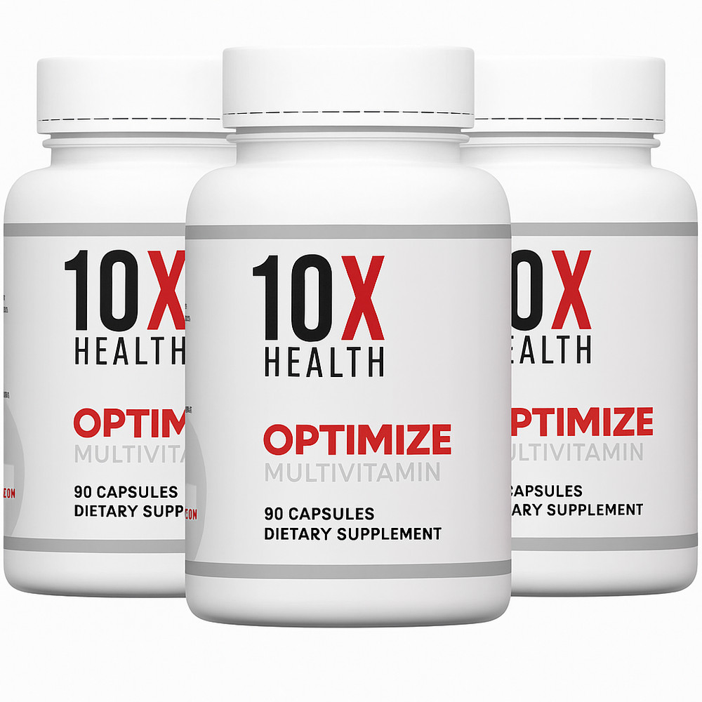 3 package Authentic 10X Health Optimize Methylated Multivitamin 90 Caps EXP 0…