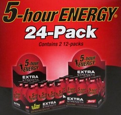 5 Hour Energy Shot Extra Strength Berry Flavor 24 CT 1.93oz Sugar Free Five Hr