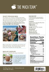 Black Maca Powder – Raw, Organic, Fresh Harvest From Peru – 8 oz 25 servings