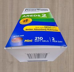 Preservision AREDS 2 210 Count Eye Vitamin Mini Soft Gels Antioxidant Supplement