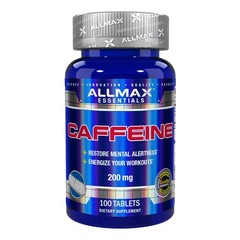 ALLMAX Caffeine – 100 Tablets – Increases 100 Count (Pack of 1), No Color
