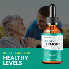(5 Pack) Sugar Harmony Drops, Advanced Blood Health Support Formula (10 oz)
