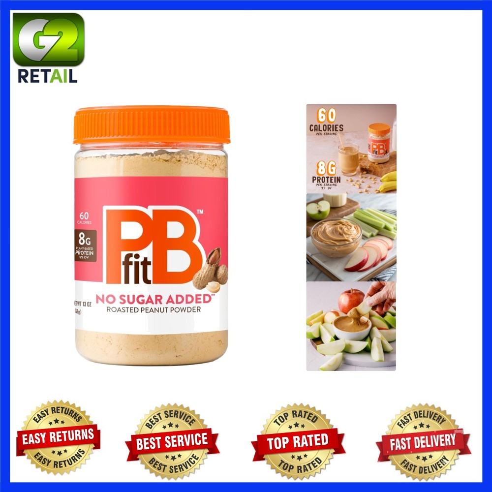 Low-Calorie Peanut Butter Powder with Monk Fruit – 13 Ounce Pack, Versatile Use