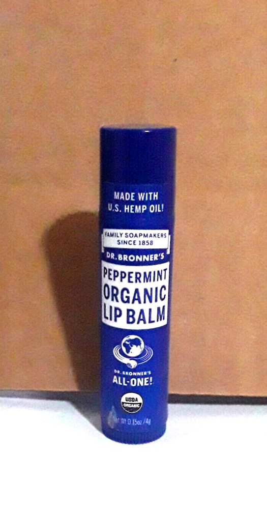 1 pc DR. BRONNER’S MAGIC SOAPS Sun Dog’s Organic Lip Balm Peppermint 0.15 oz