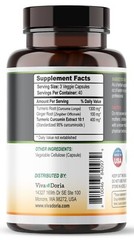 Viva Doria Turmeric Curcumin with Ginger, Supplement, 1800mg, 120 Capsules