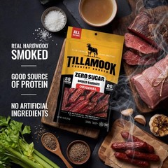 Keto Friendly Zero Sugar Smoked Sausages, 10oz Pack of 2 – Low Carb Snack