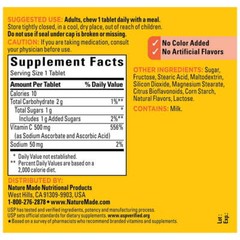 Nature Made Vitain C 500 mg Chewable Tablets, Dietary Supplement, 70 Count