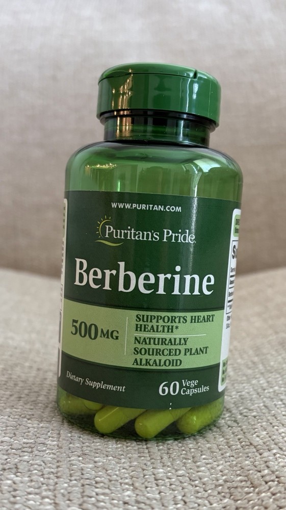 Puritan’s Pride Berberine 500 mg 60 Capsules Dietary Supplement exp. 05/27