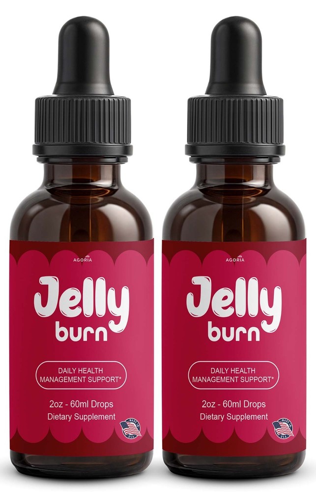 (2 Pack) Jelly Burn Advanced Weight Management Drops, JellyBurn Drops