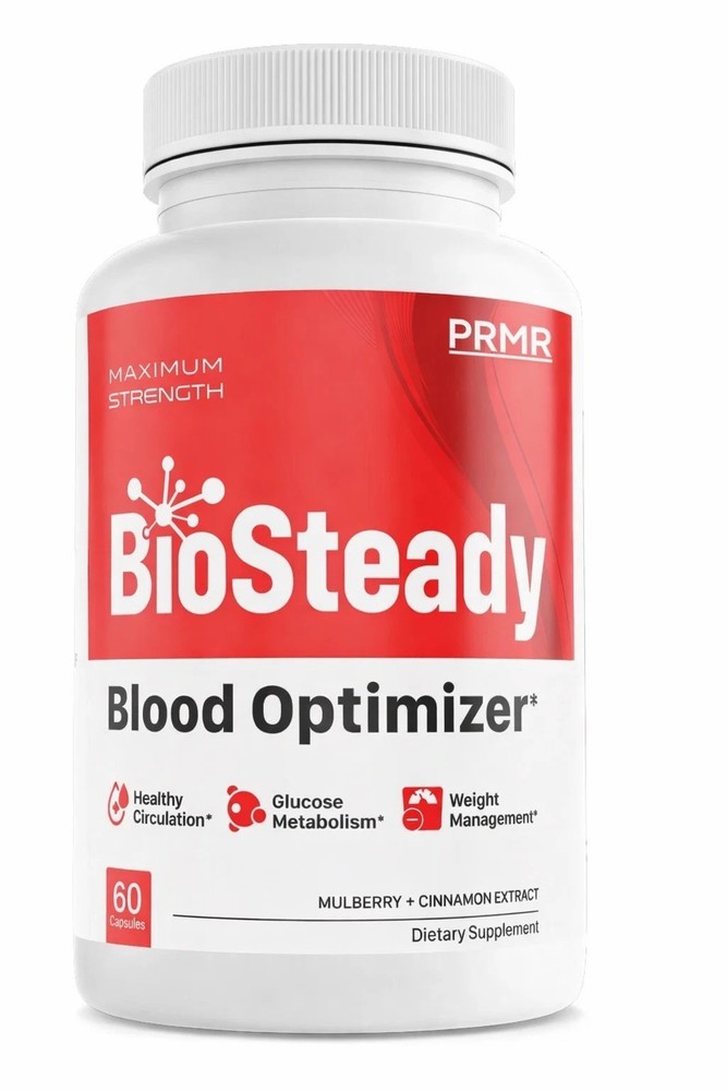 (1 pack) BioSteady Blood Health Support Dietary Supplement – ( 60 Capsules )
