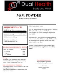 2 lb. MSM Pure Methylsulfonylmethane Powder Pain Relief Joint Arthritis Skin