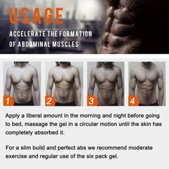 Eight-Pack abs Fat Burning Men Abdominal Muscle Cream Anti Cellulite Slimming