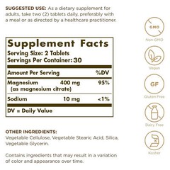Solgar Magnesium Citrate 60 Tablets