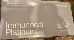 Immunotec Immunocal Platinum Whey Isolate Unflavored 30 375g EXP 05/2028