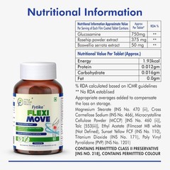 Fytika Flexi Move Tablets Support Your Bone For Men & Women 60 Tablets Pack of 2