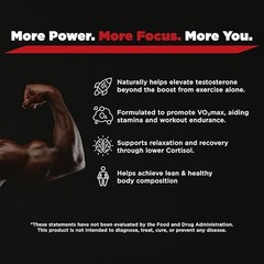 Testosil Testosterone Booster Supplement for Men – 120 Capsules