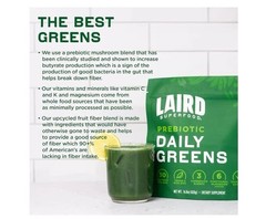 Laird Prebiotic Superfood Daily Greens – Total Size 14.8oz (7.4 oz x 2 )