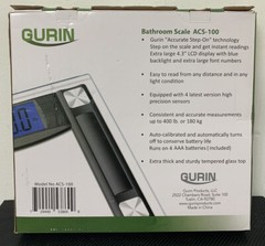 Step-On 400lb Precision Digital Bathroom Scale 4.3″ Display + Body Measure Tape