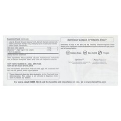 2 X NaturesPlus, Hema-Plex�, Iron with Essential Nutrients for Healthy Red Bloo