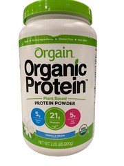 Orgain Organic Sweet Vanilla Bean Protein Powder – 2.03 lbs.