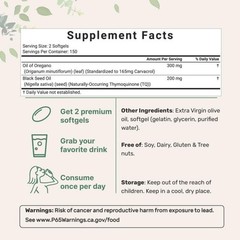 Micro Ingredients Supplement – Oregano Oil with Black Seed Oil NEW