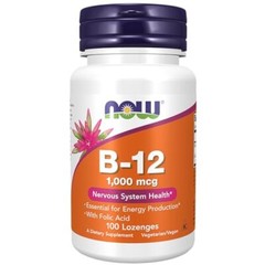 NOW FOODS Vitamin B-12 1000 mcg 100 Lozenges