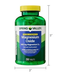Spring Valley Extra Strength Magnesium Dietary Supplement 400 Mg 250 Count