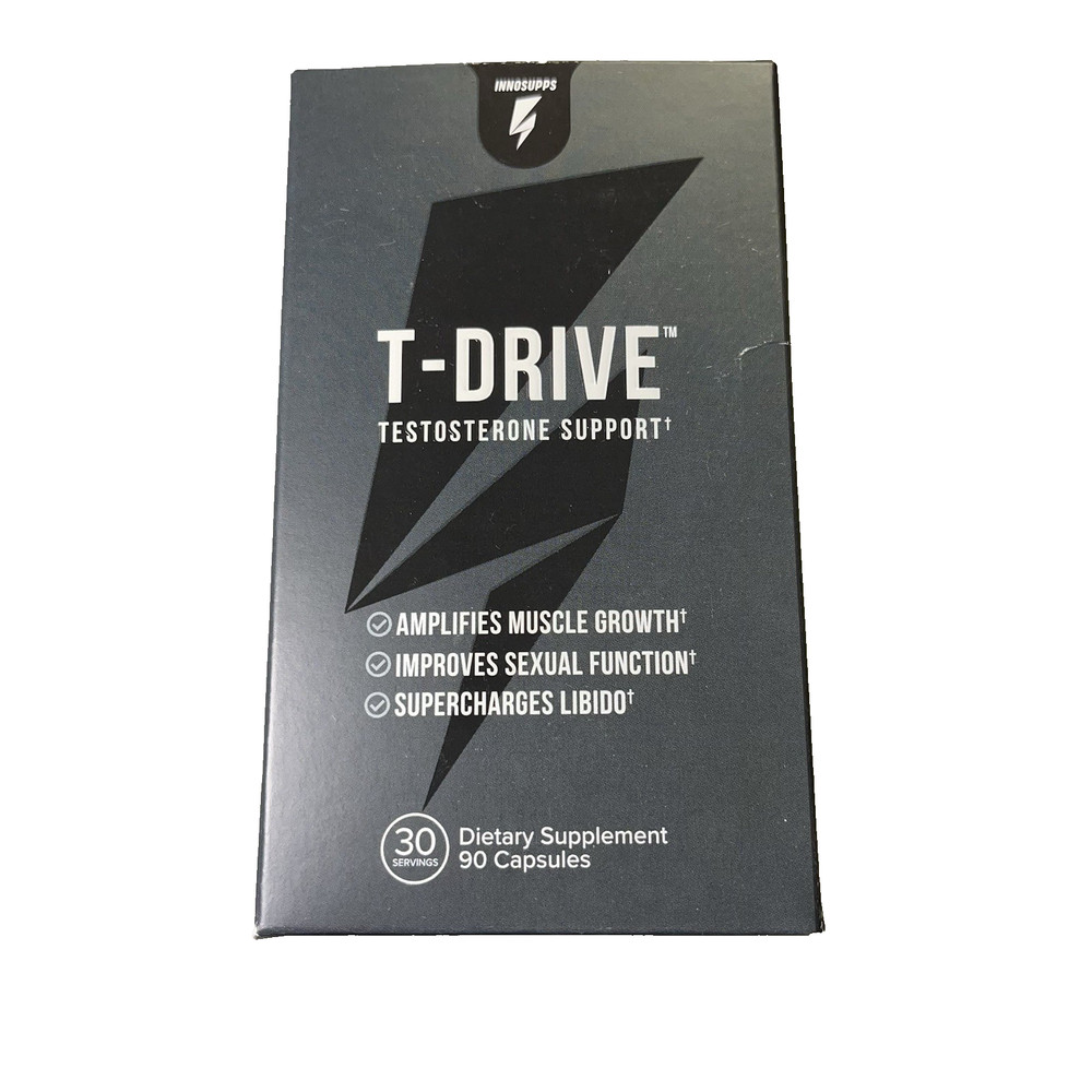 InnoSupps T-Drive Support Amplify Muscle Growth Libido 90 Caps